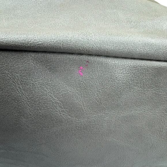 Relic Gray Faux Leather Double Handle Carry All Hobo Shoulder Bag - Picture 12 of 16